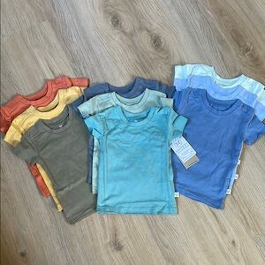 The Honest Company 100% Organic Cotton Short Sleeve Tees - 9 shirts!